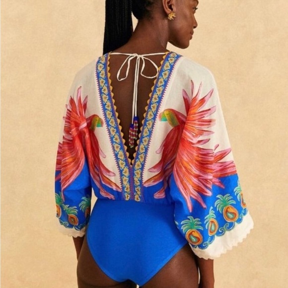 Farm Rio jumpsuit size large new with tags - Picture 6 of 8